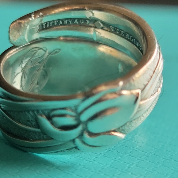 1872 Tiffany & Company IRIS Spoon Ring in Sterling Silver Luxury Jewelry #51 - Picture 9 of 14